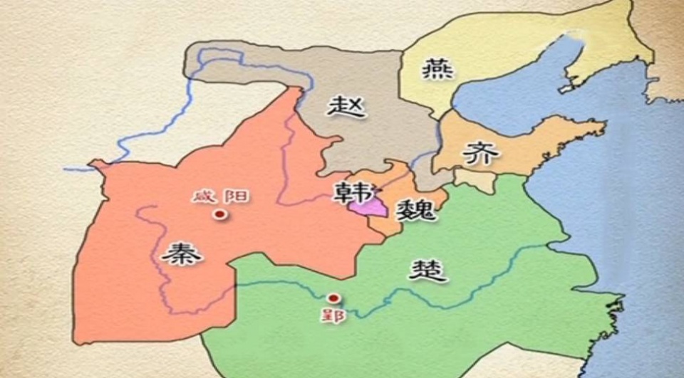 秦朝7国地图图片